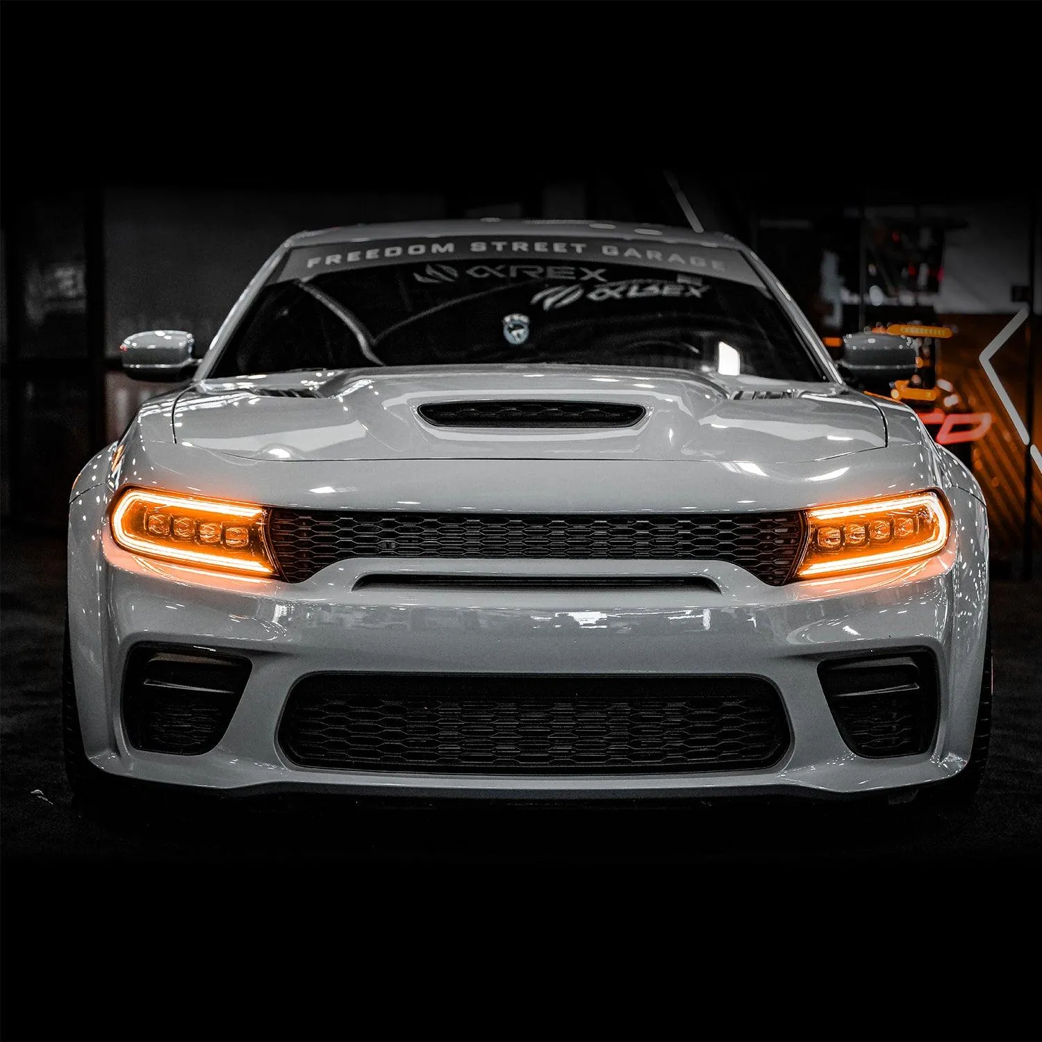 Alpharex 15-23 Dodge Charger NOVA-Series LED Projector Headlights Alpha-Black - Image 3