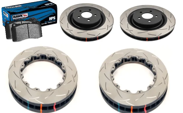 2015+ Dodge Charger / Challenger Hellcat / Scat Pack 6 Piston Front & Rear DBA 5000 Series Rotors and Pads Kit Assembled by 797 Performance - Image 3