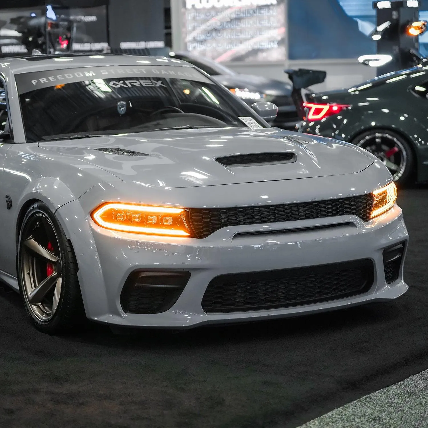 Alpharex 15-23 Dodge Charger NOVA-Series LED Projector Headlights Black - Image 5