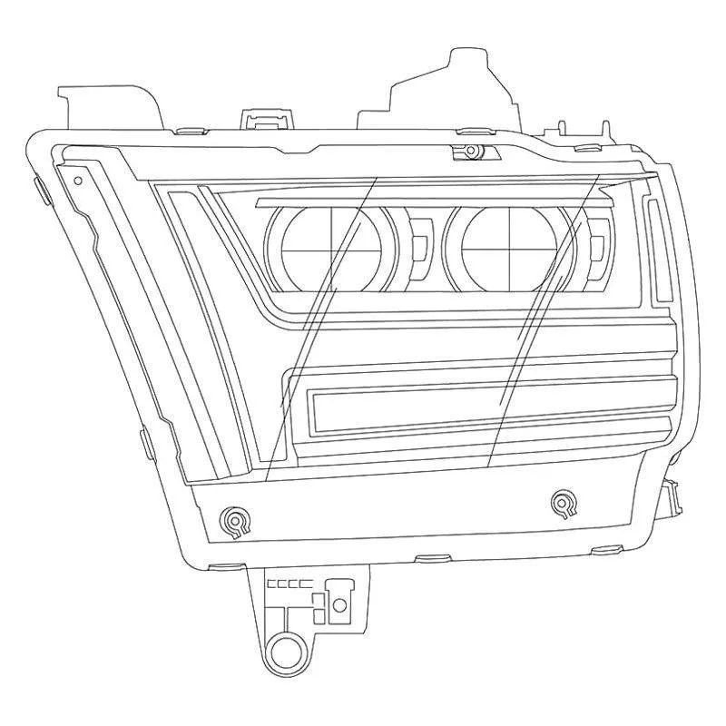 AlphaRex Projector Headlights Ram 1500 2019-2024  [Pro Series - Sequential Signal] Jet Black / Black / Chrome - Image 19