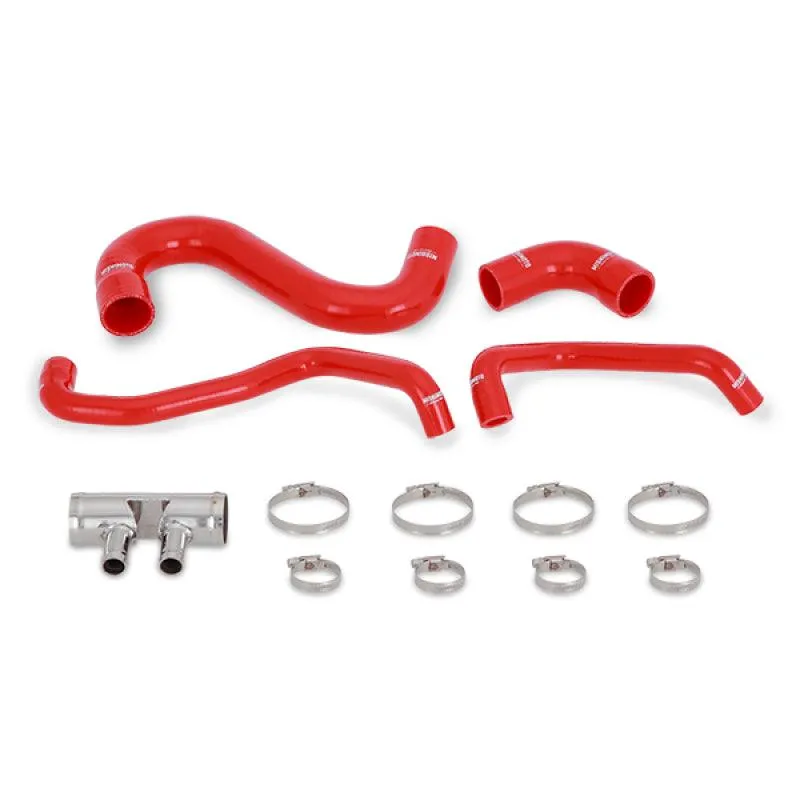 Mishimoto 2015+ Ford Mustang GT Silicone Lower Radiator Hose - Red - Image 3