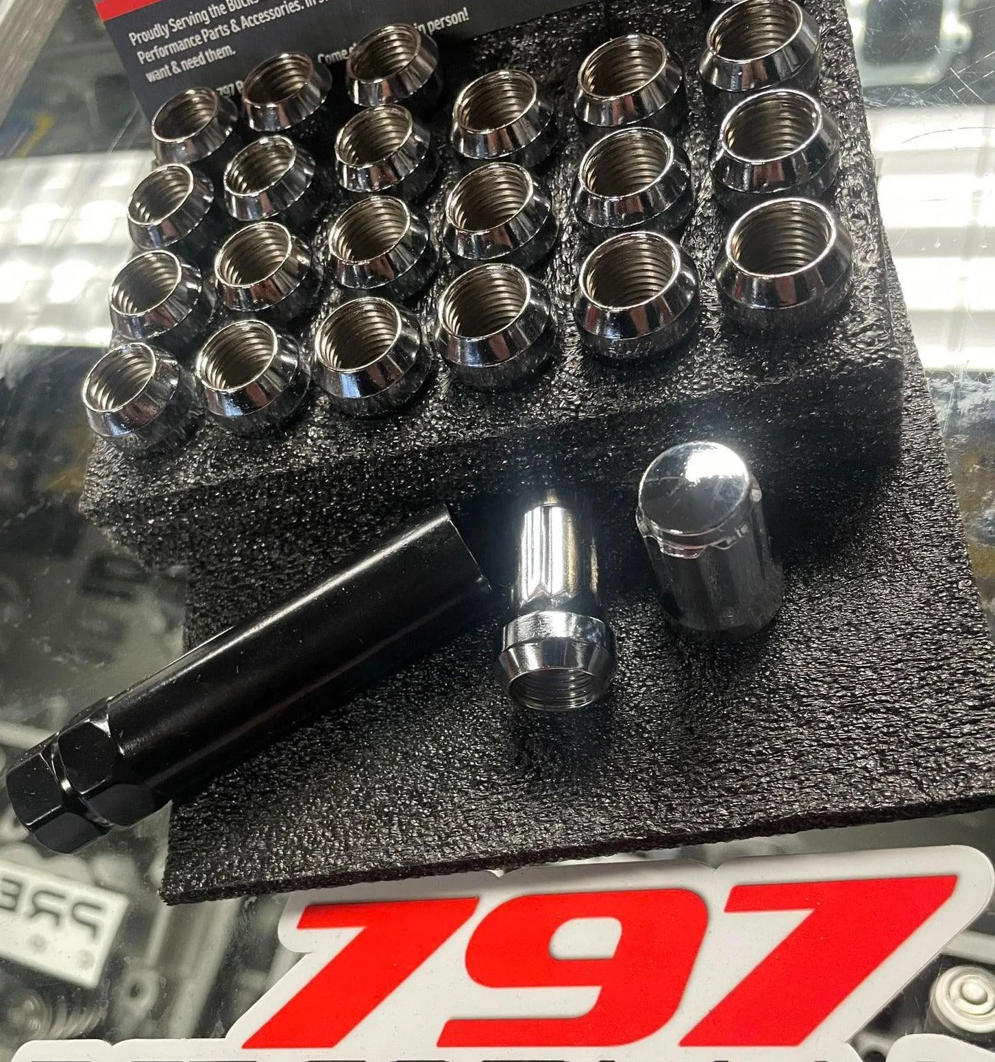 Small Diameter M14x1.5 Spline Steel Black or Chrome Lug Nuts - Image 3
